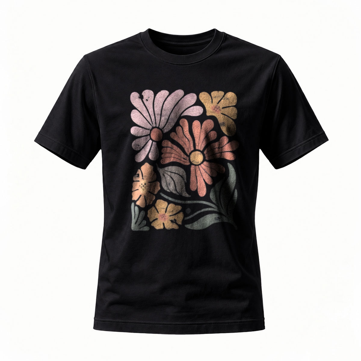 Floral Print T-Shirt Men's Casual Summer Wear Gift Idea