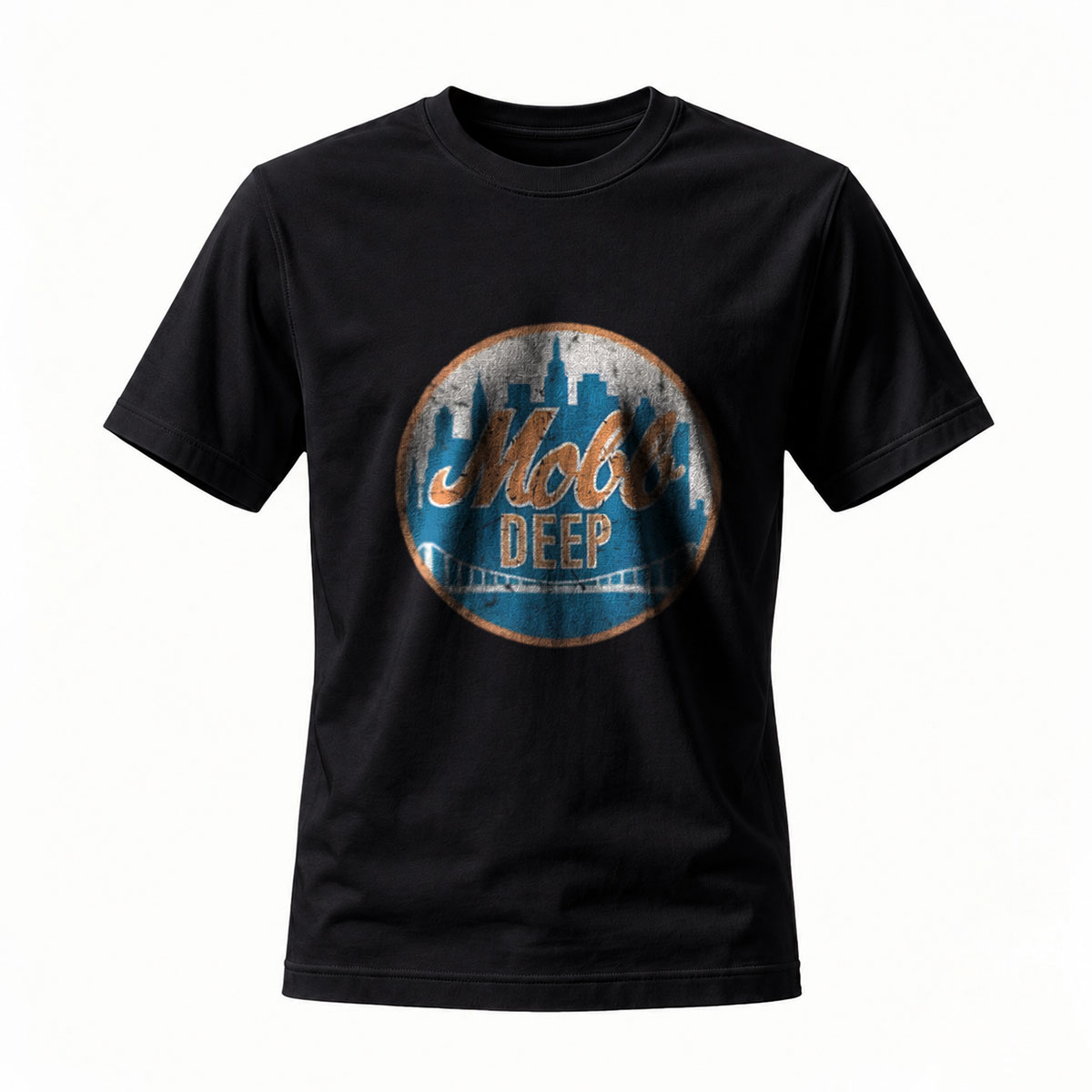 Mob Deep NYC Skyline T-Shirt Men's Streetwear Hip Hop Fashion