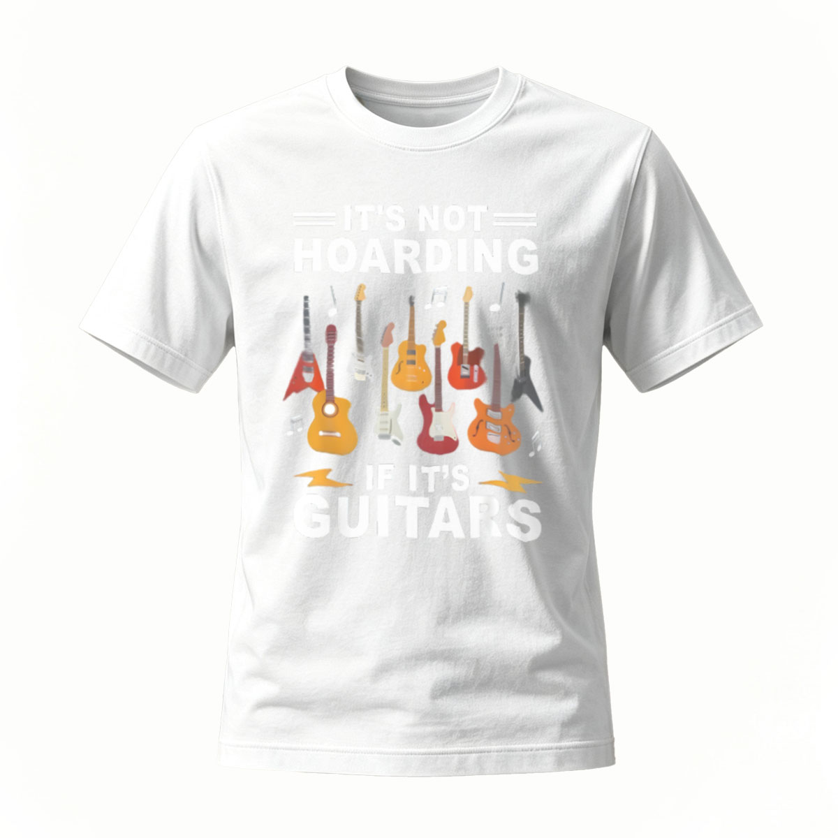 Its Not Hoarding If Its Guitars Men's T-Shirt Music Gift - Image 2