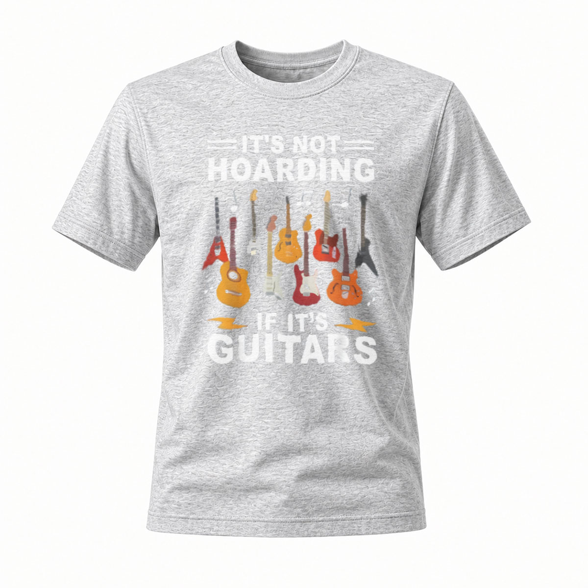 Its Not Hoarding If Its Guitars Men's T-Shirt Music Gift - Image 3