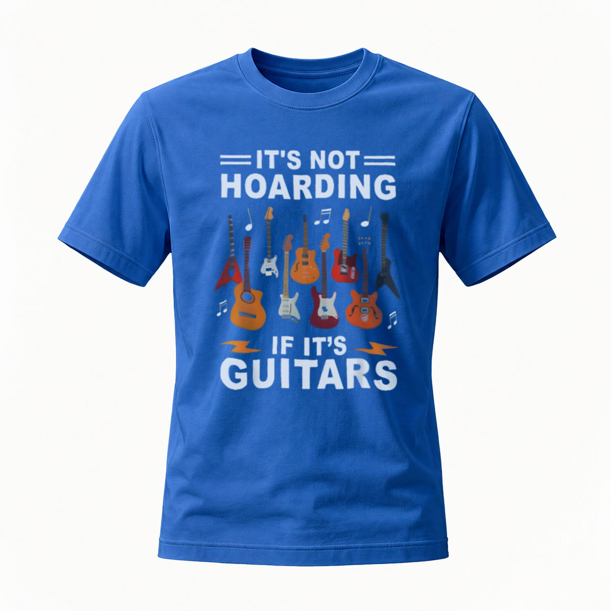 Its Not Hoarding If Its Guitars Men's T-Shirt Music Gift - Image 4
