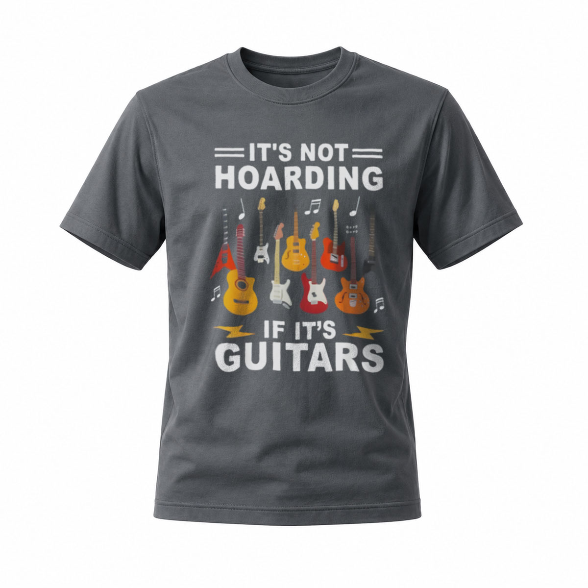 Its Not Hoarding If Its Guitars Men's T-Shirt Music Gift - Image 6