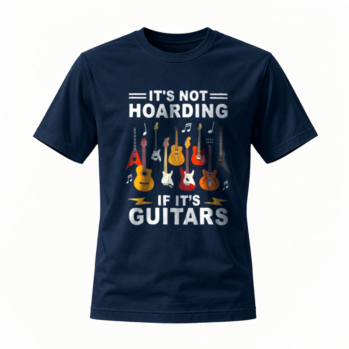 Its Not Hoarding If Its Guitars Men's T-Shirt Music Gift - Image 7