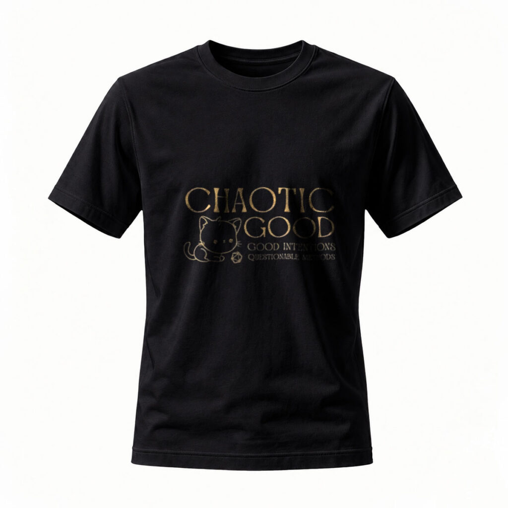 Chaotic Good T-Shirt Men Women Funny Gamer Gift