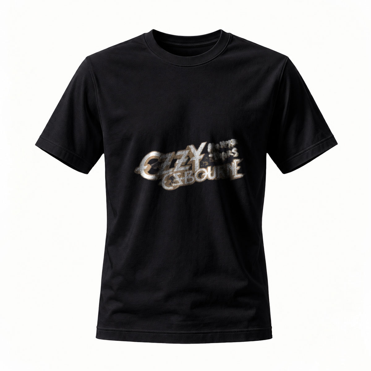 Ozzy Osbourne Logo Black T-Shirt Men's Rock Band Music Gift