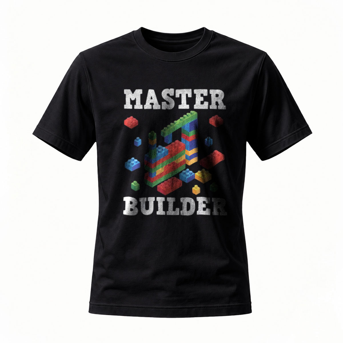 Master Builder Lego Style T-Shirt for Kids and Adults