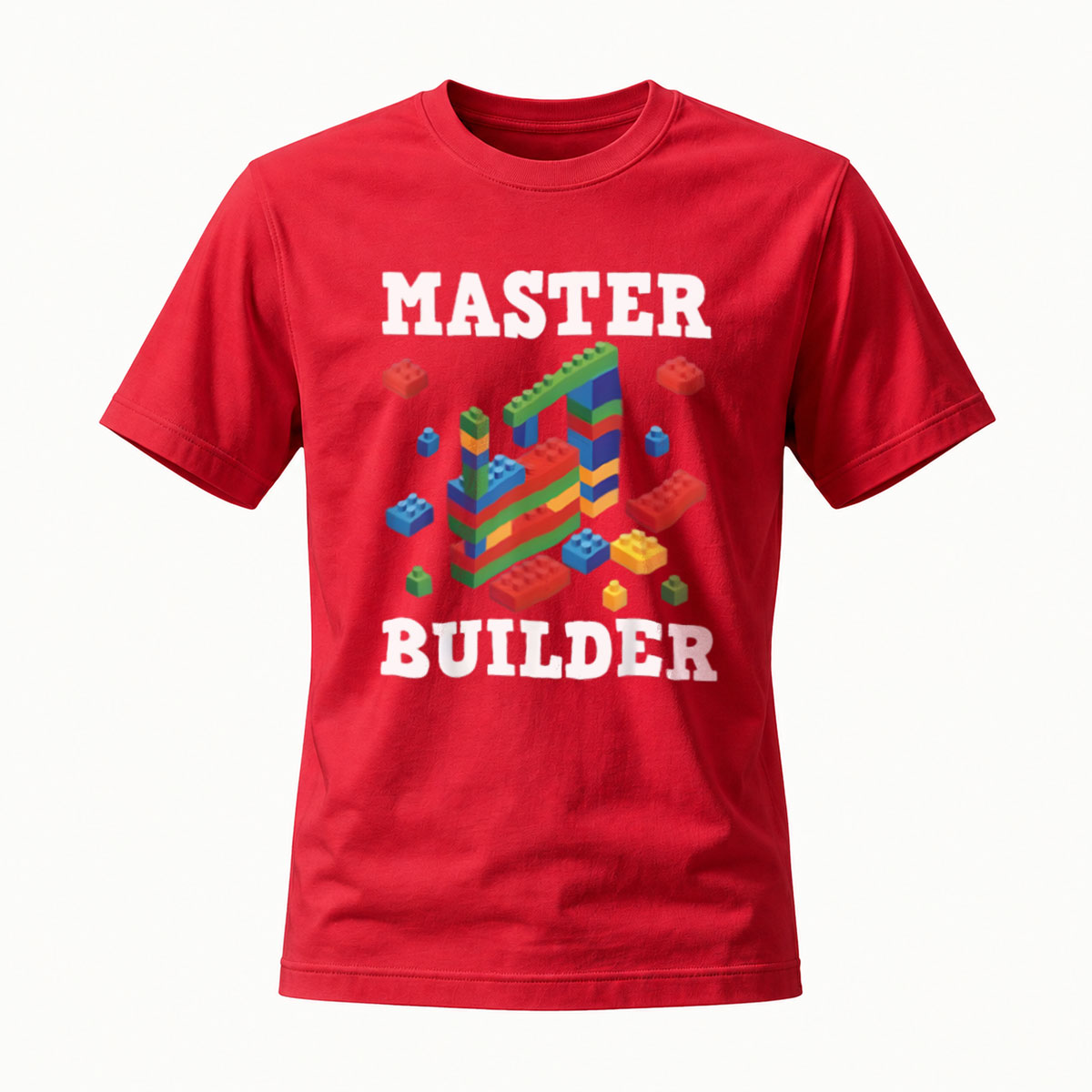 Master Builder Lego Style T-Shirt for Kids and Adults - Image 5