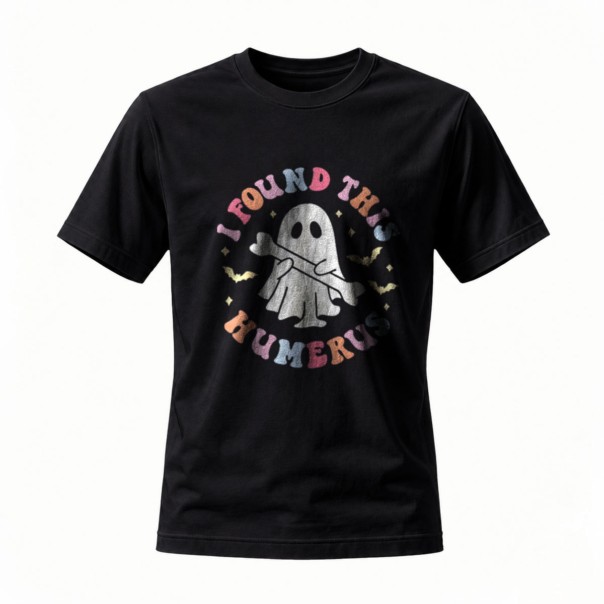 I Found This Humerus Ghost Halloween T-Shirt Men Women Funny Gift