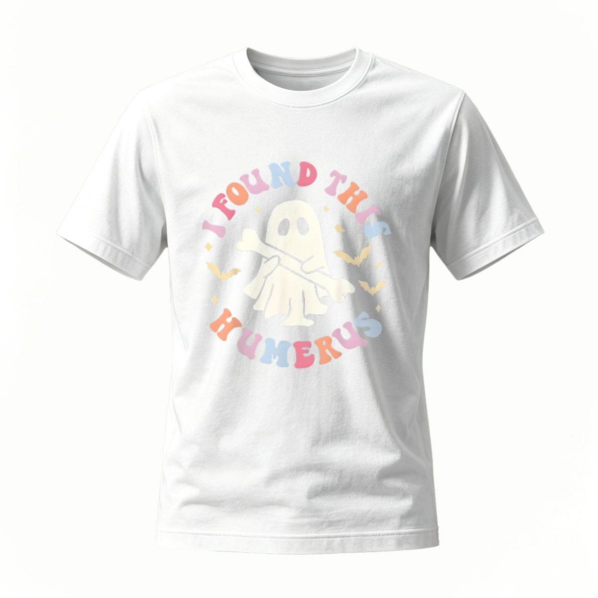 I Found This Humerus Ghost Halloween T-Shirt Men Women Funny Gift - Image 2