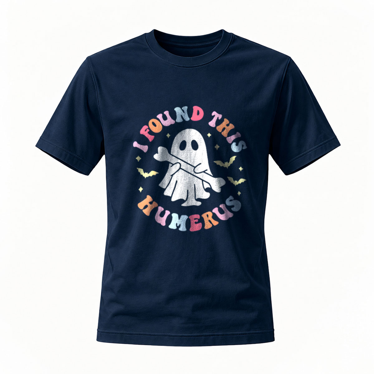 I Found This Humerus Ghost Halloween T-Shirt Men Women Funny Gift - Image 7