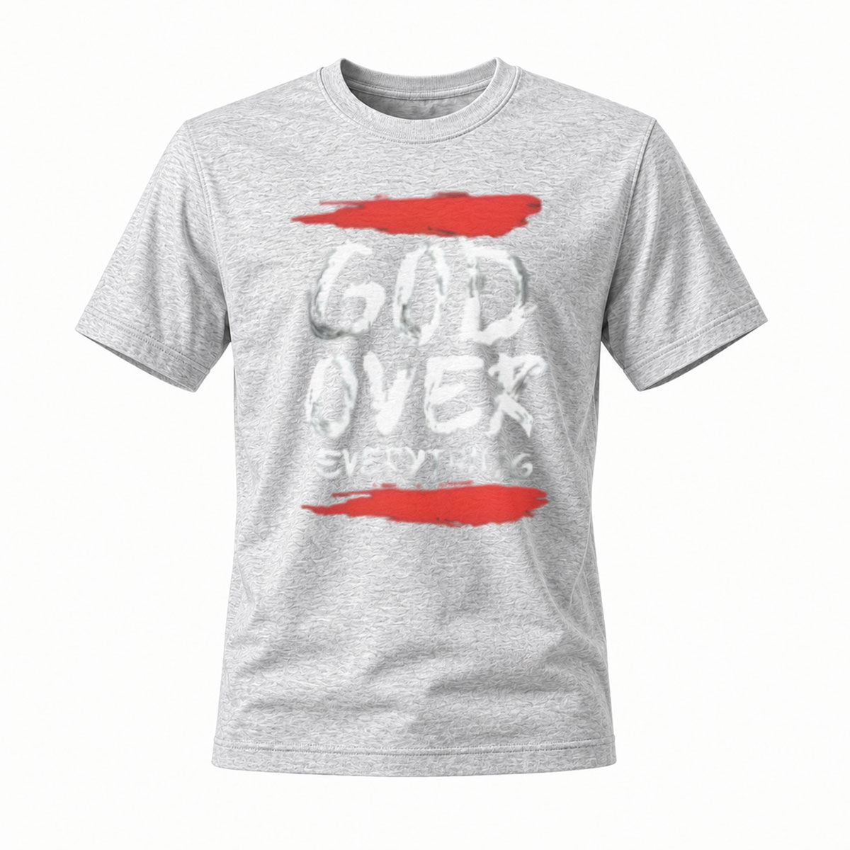 God Over Everything Men's T-Shirt Religious Faith Statement Apparel - Image 3
