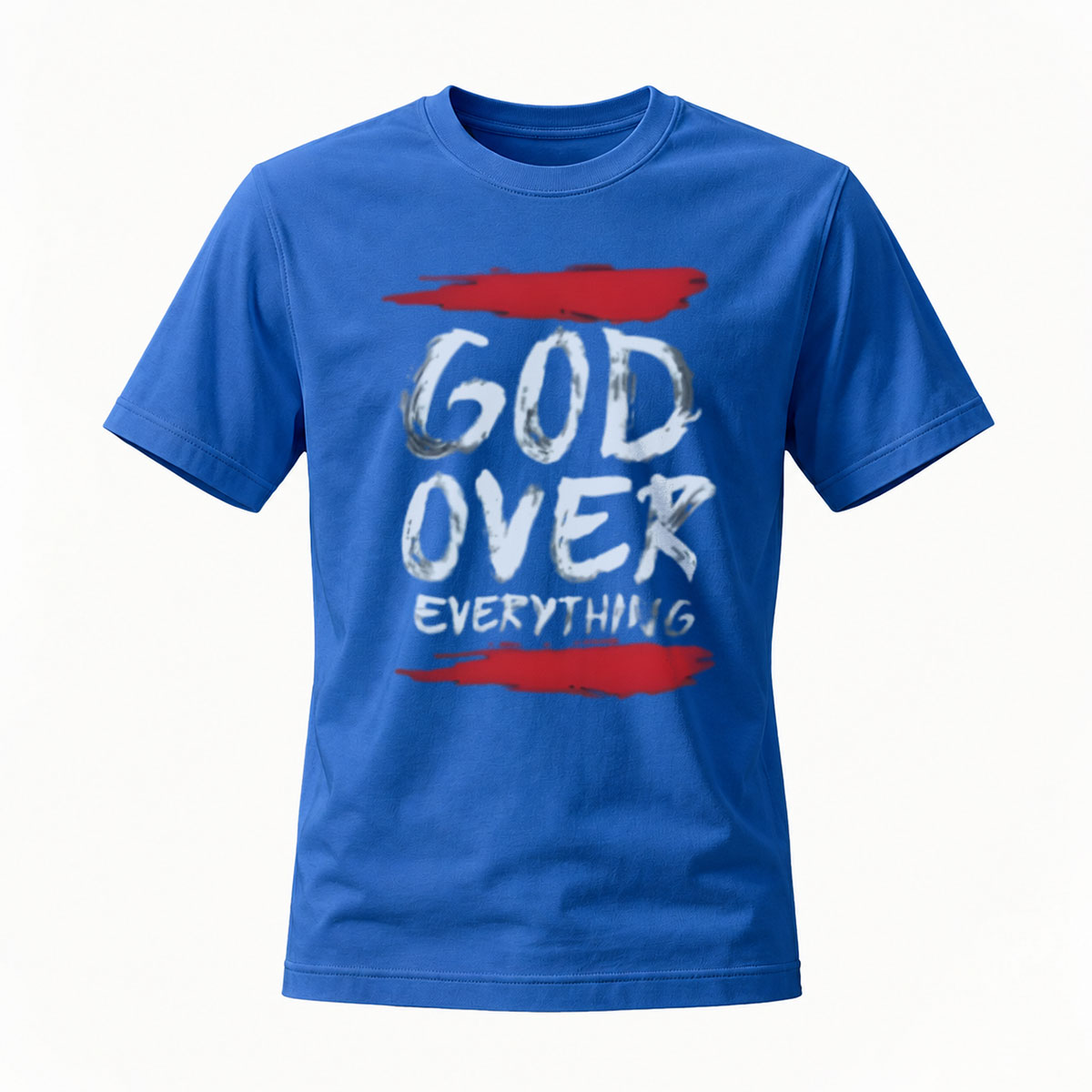God Over Everything Men's T-Shirt Religious Faith Statement Apparel - Image 4