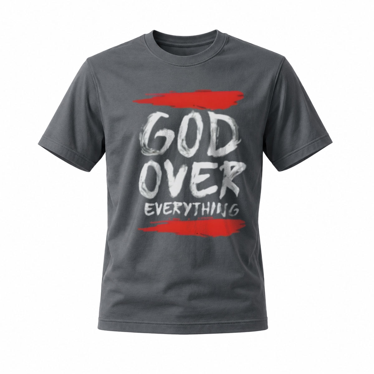 God Over Everything Men's T-Shirt Religious Faith Statement Apparel - Image 6