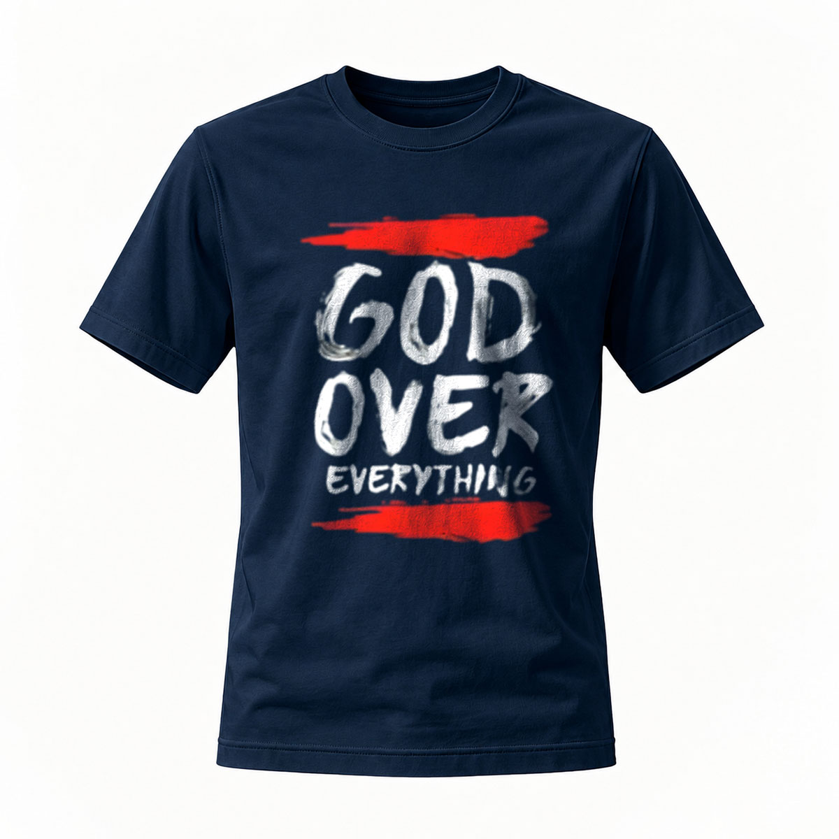 God Over Everything Men's T-Shirt Religious Faith Statement Apparel - Image 7