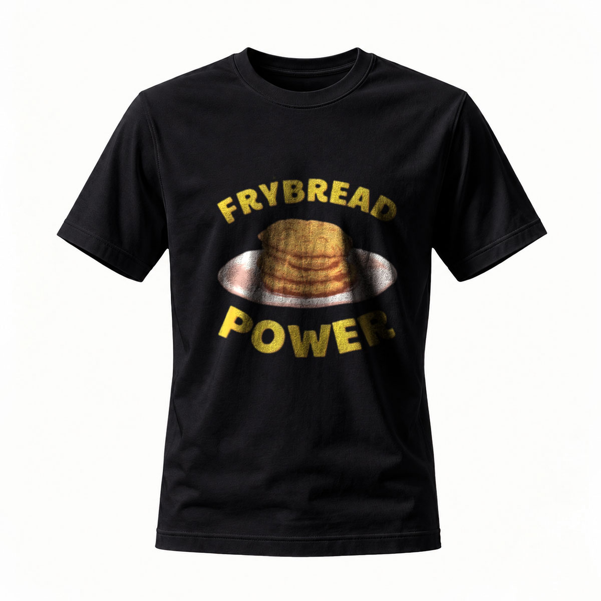 Frybread Power T-Shirt Men's Women's Casual Wear Gift Food Theme Apparel