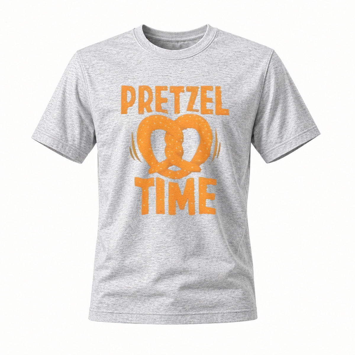 Pretzel Time Gold Print T-Shirt Men Women Casual Wear Gift - Image 3