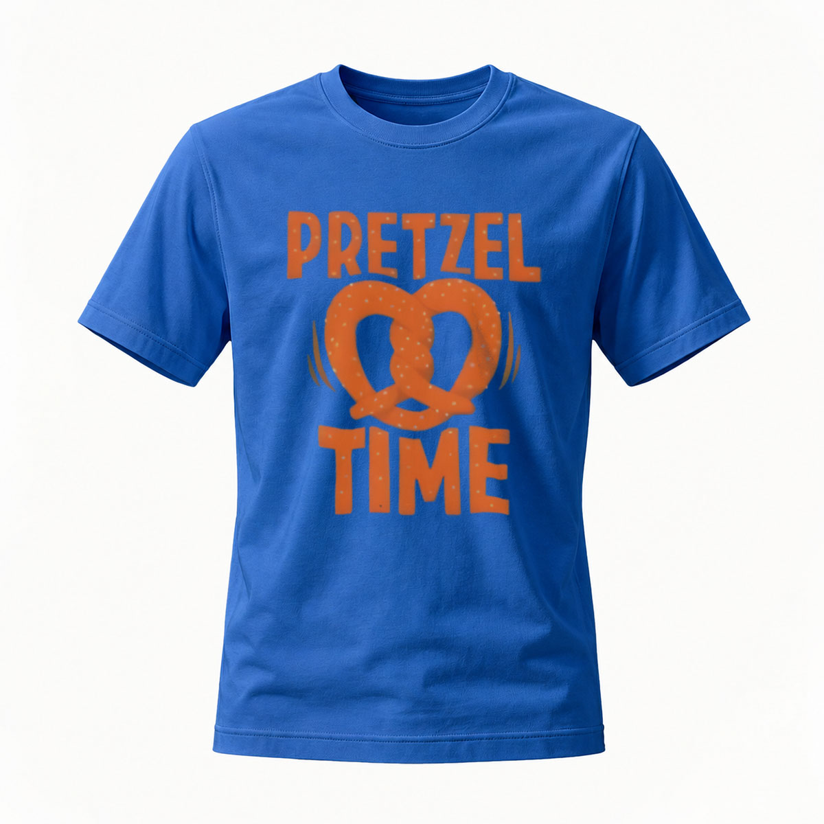 Pretzel Time Gold Print T-Shirt Men Women Casual Wear Gift - Image 4
