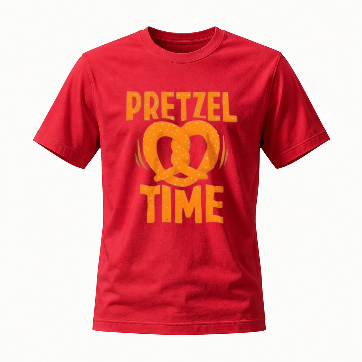 Pretzel Time Gold Print T-Shirt Men Women Casual Wear Gift - Image 5