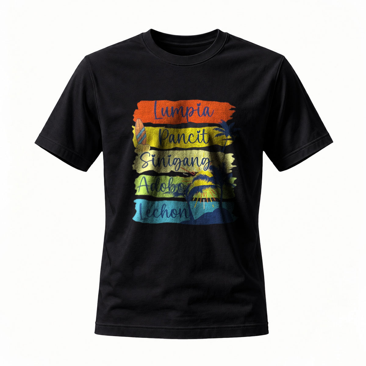 Filipino Food Lover T-Shirt Men's Women's Casual Wear Gift