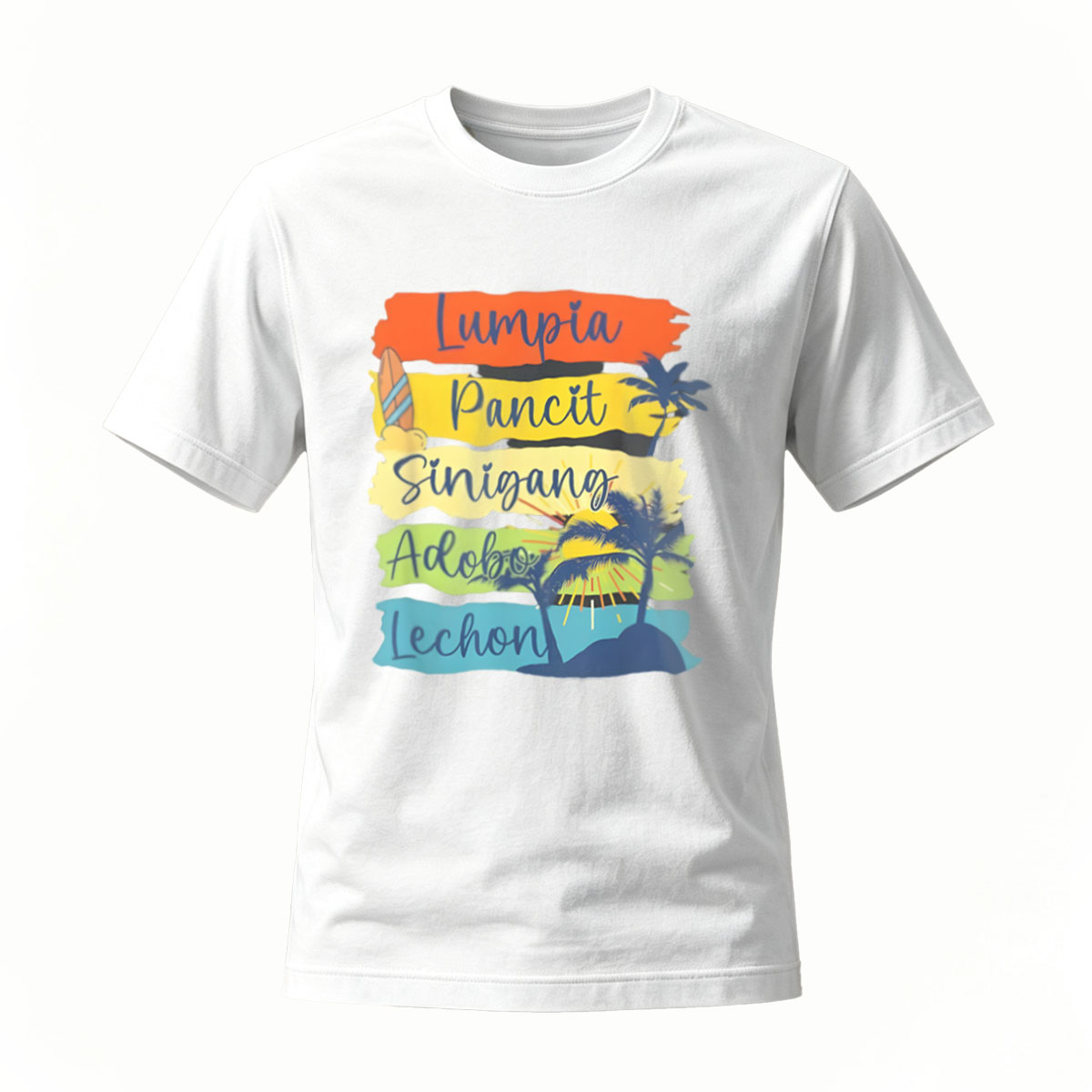 Filipino Food Lover T-Shirt Men's Women's Casual Wear Gift - Image 2
