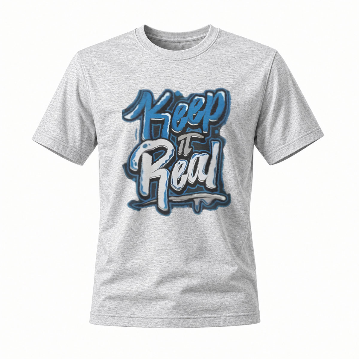 Keep It Real Graffiti T-Shirt Men's Casual Streetwear Style - Image 3