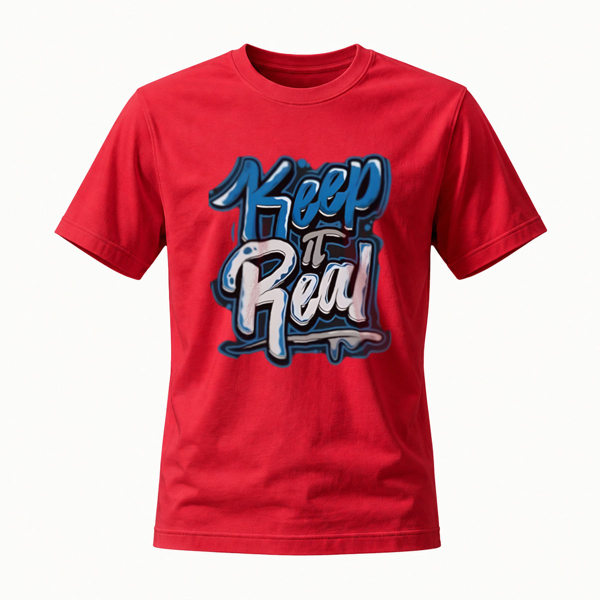 Keep It Real Graffiti T-Shirt Men's Casual Streetwear Style - Image 5