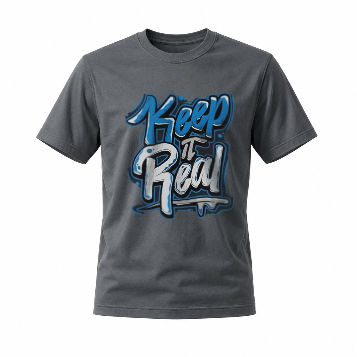 Keep It Real Graffiti T-Shirt Men's Casual Streetwear Style - Image 6