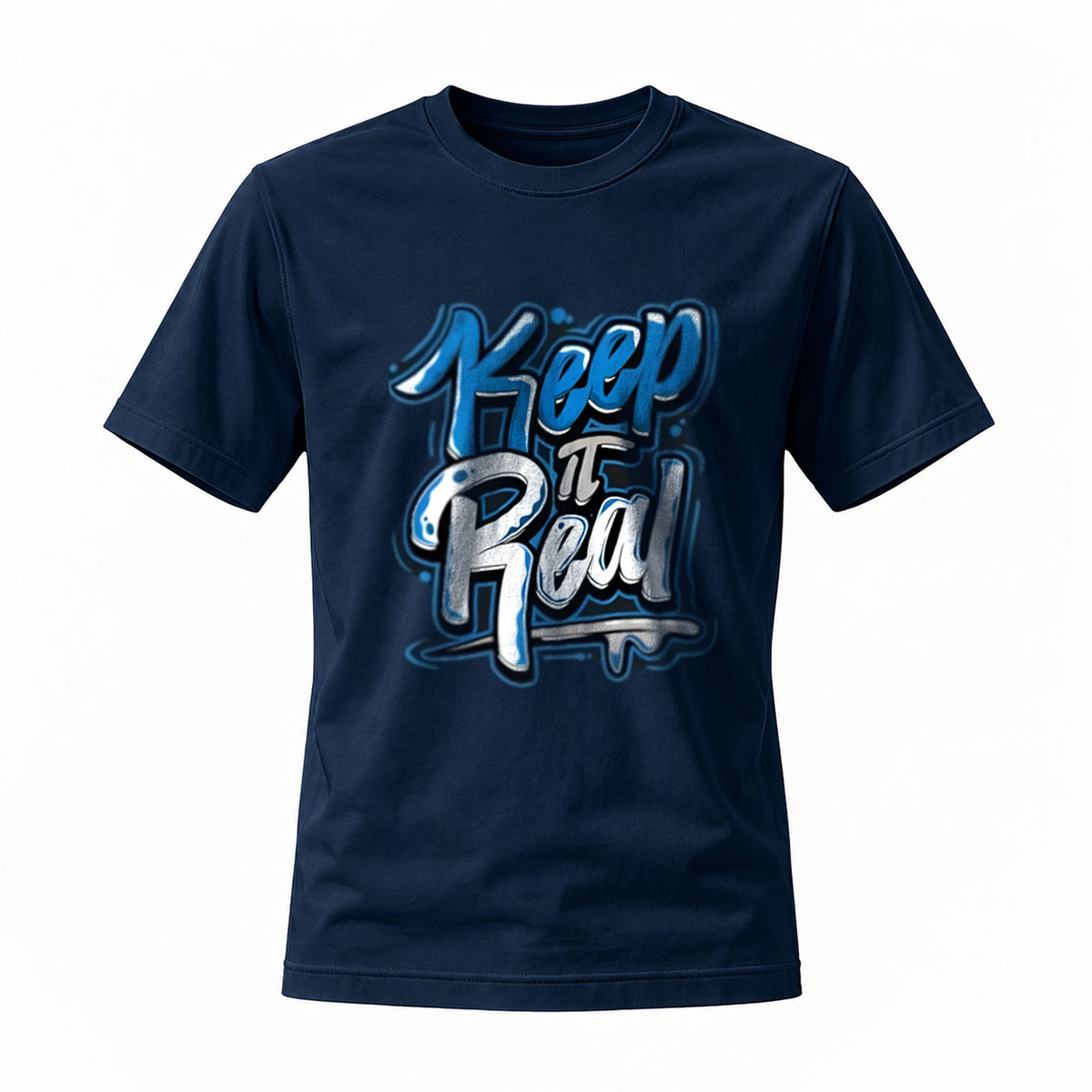 Keep It Real Graffiti T-Shirt Men's Casual Streetwear Style - Image 7