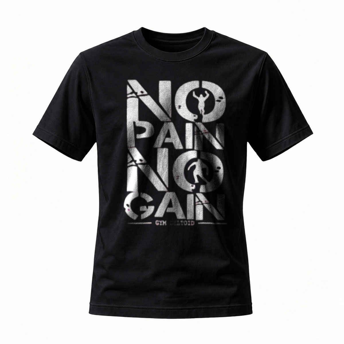 No Pain No Gain Gym T-Shirt Men's Workout Fitness Shirt