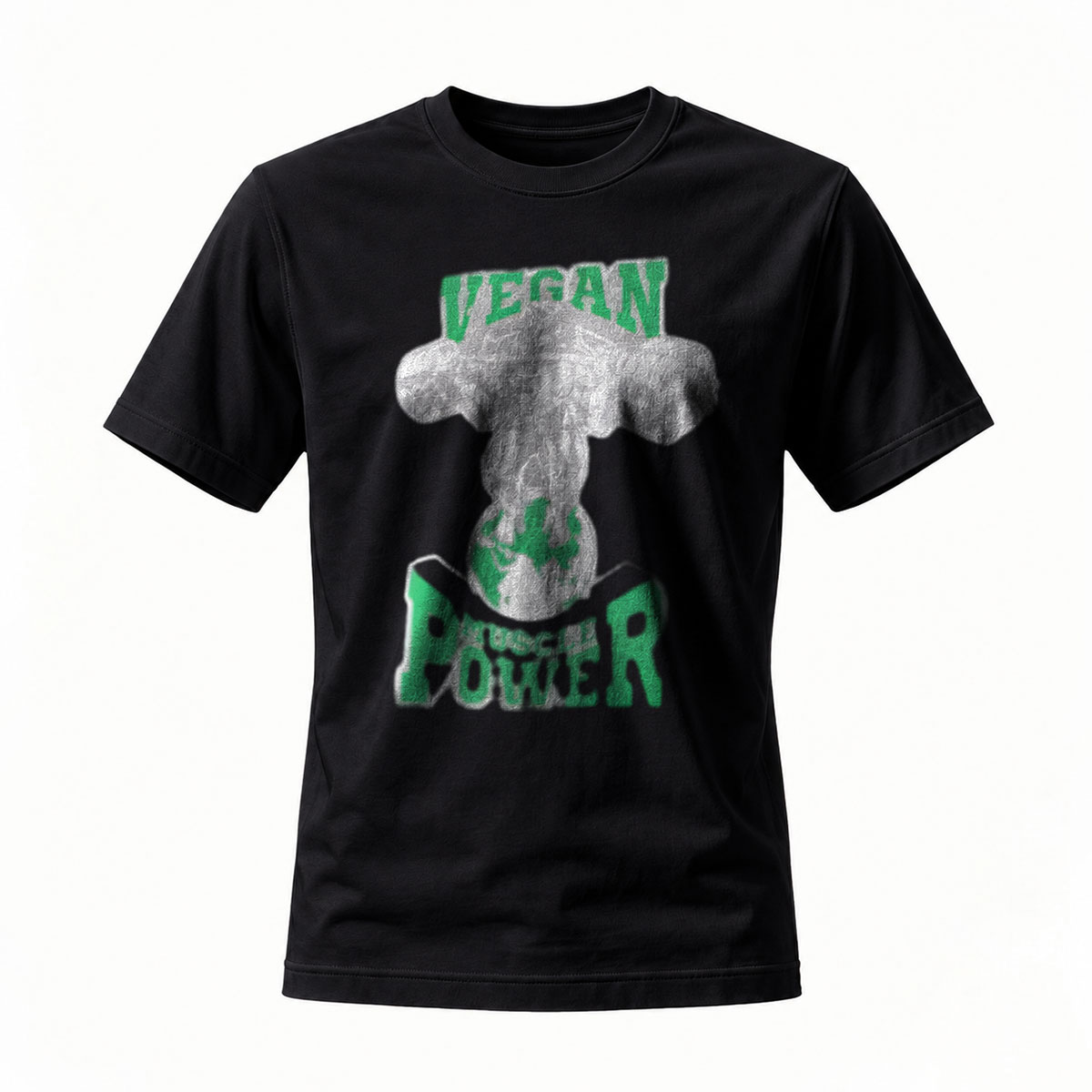 Vegan Power Mushroom T-Shirt Men's Casual Wear Gift