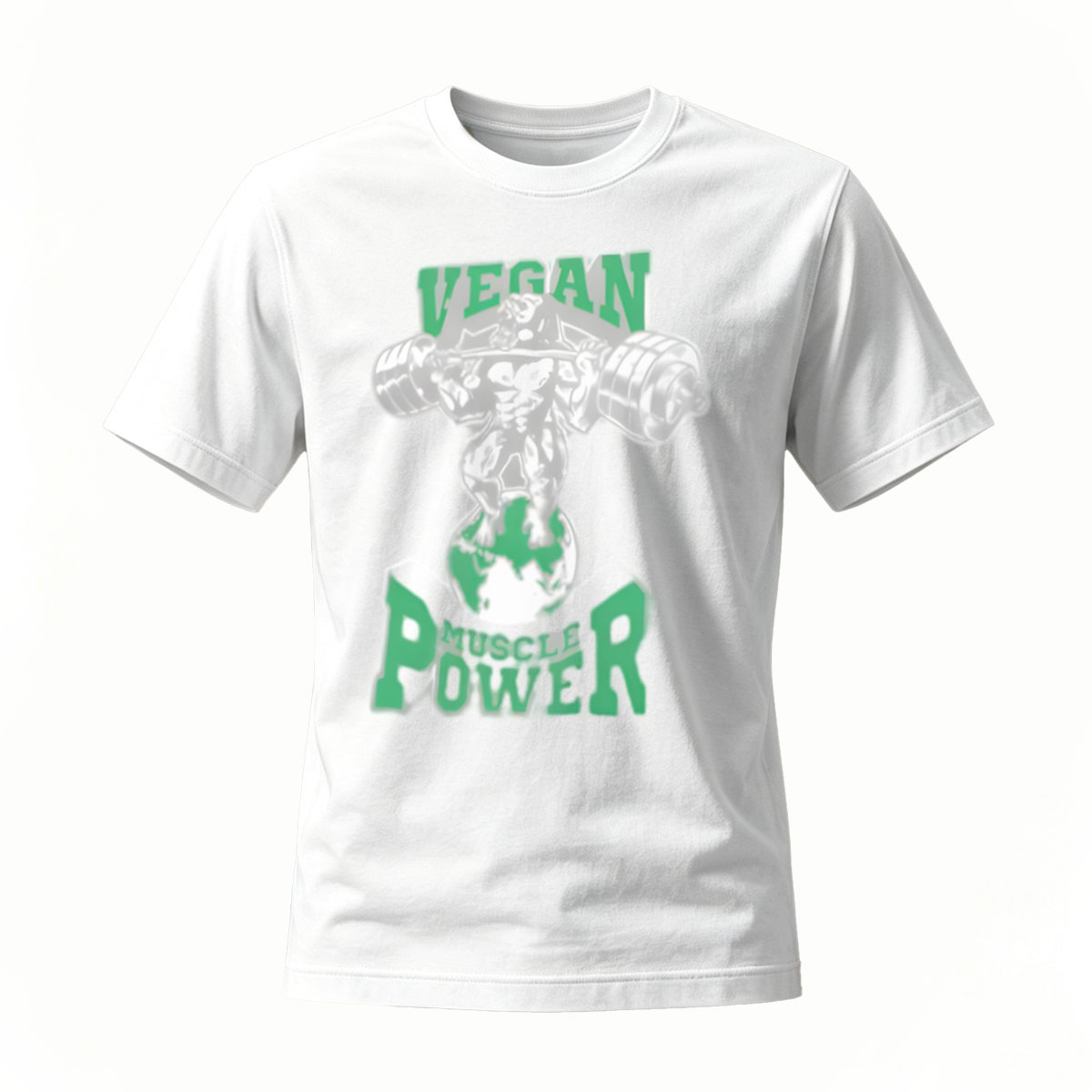 Vegan Power Mushroom T-Shirt Men's Casual Wear Gift - Image 2