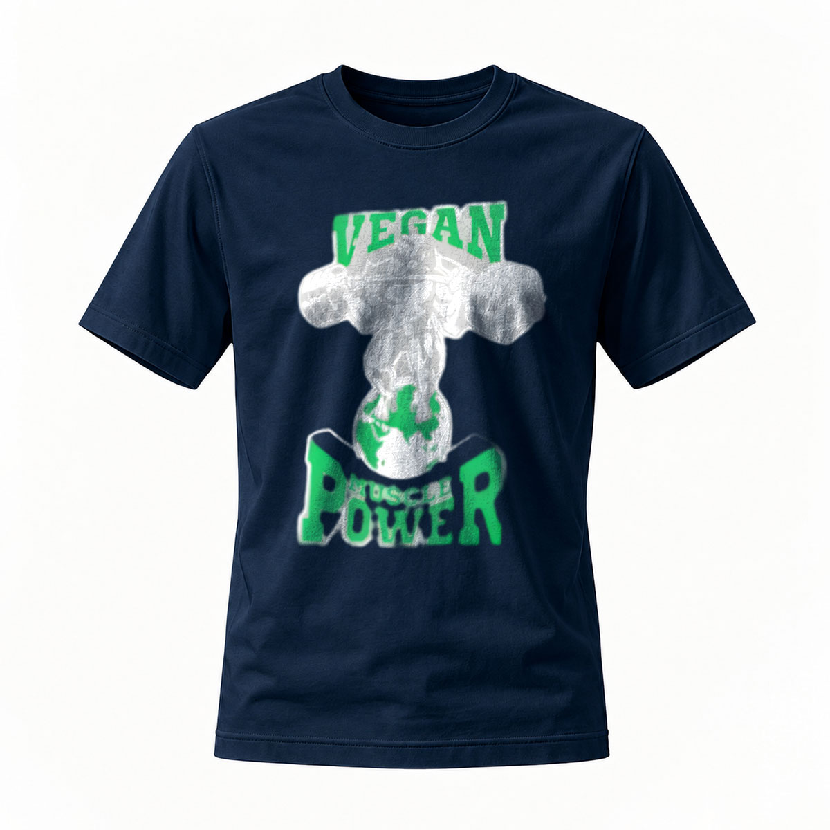 Vegan Power Mushroom T-Shirt Men's Casual Wear Gift - Image 7