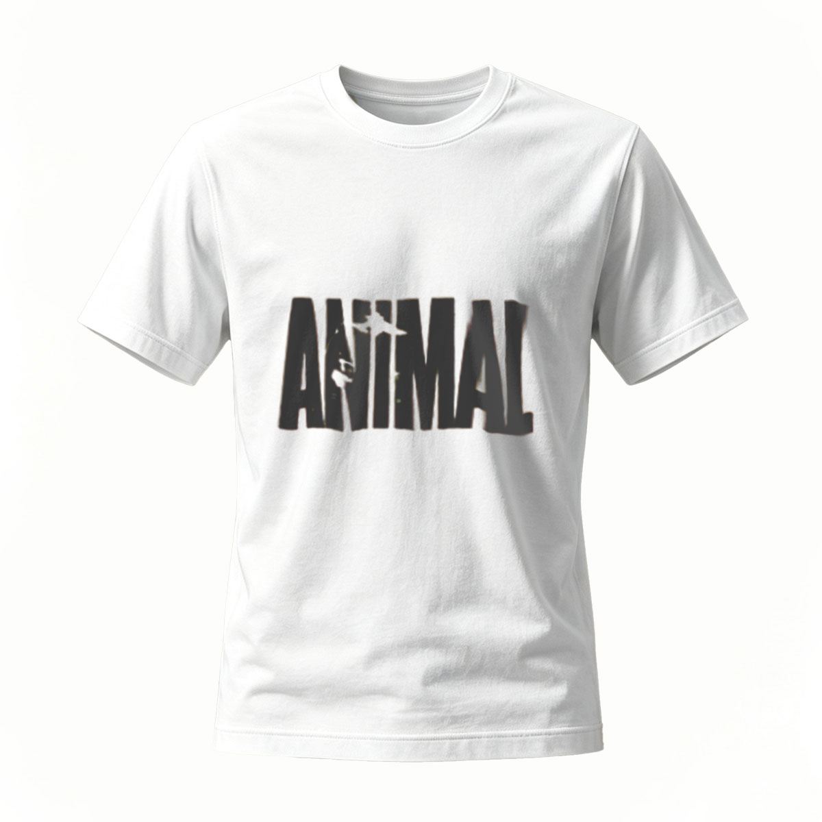 Black T-Shirt Men's Minimalist Logo Print Casual Wear Gift Idea - Image 2