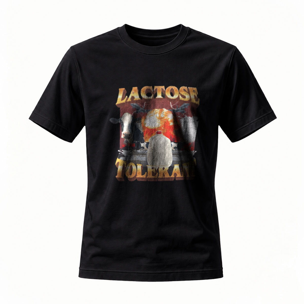 Lactose Tolerant Cow Milk Humor T-Shirt Men's Funny Gift