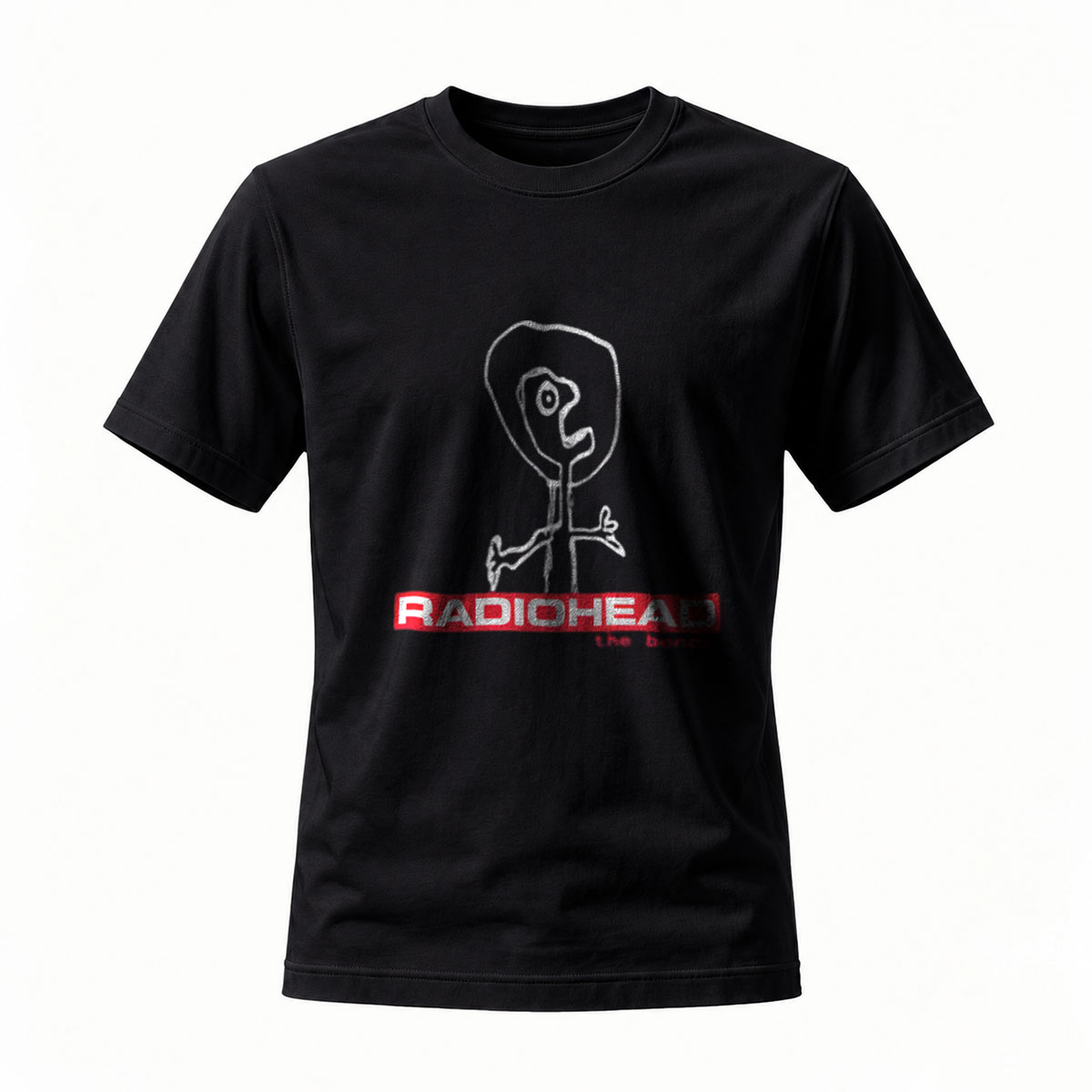 Radiohead The Bends Stick Figure Men's T-Shirt Black Music Band Apparel