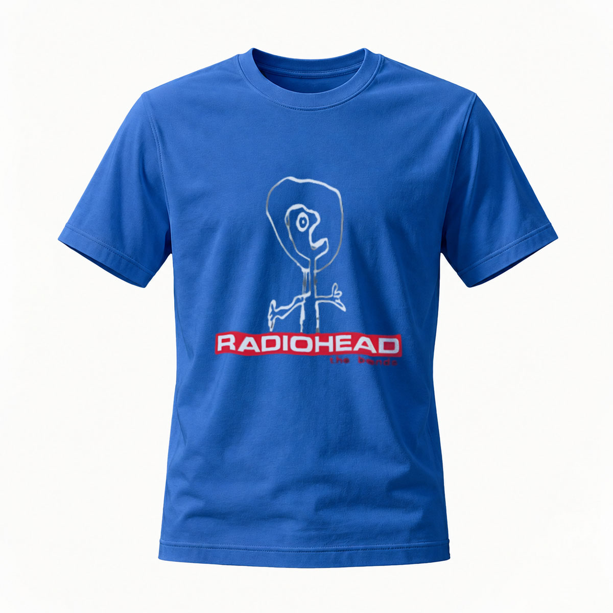 Radiohead The Bends Stick Figure Men's T-Shirt Black Music Band Apparel - Image 4