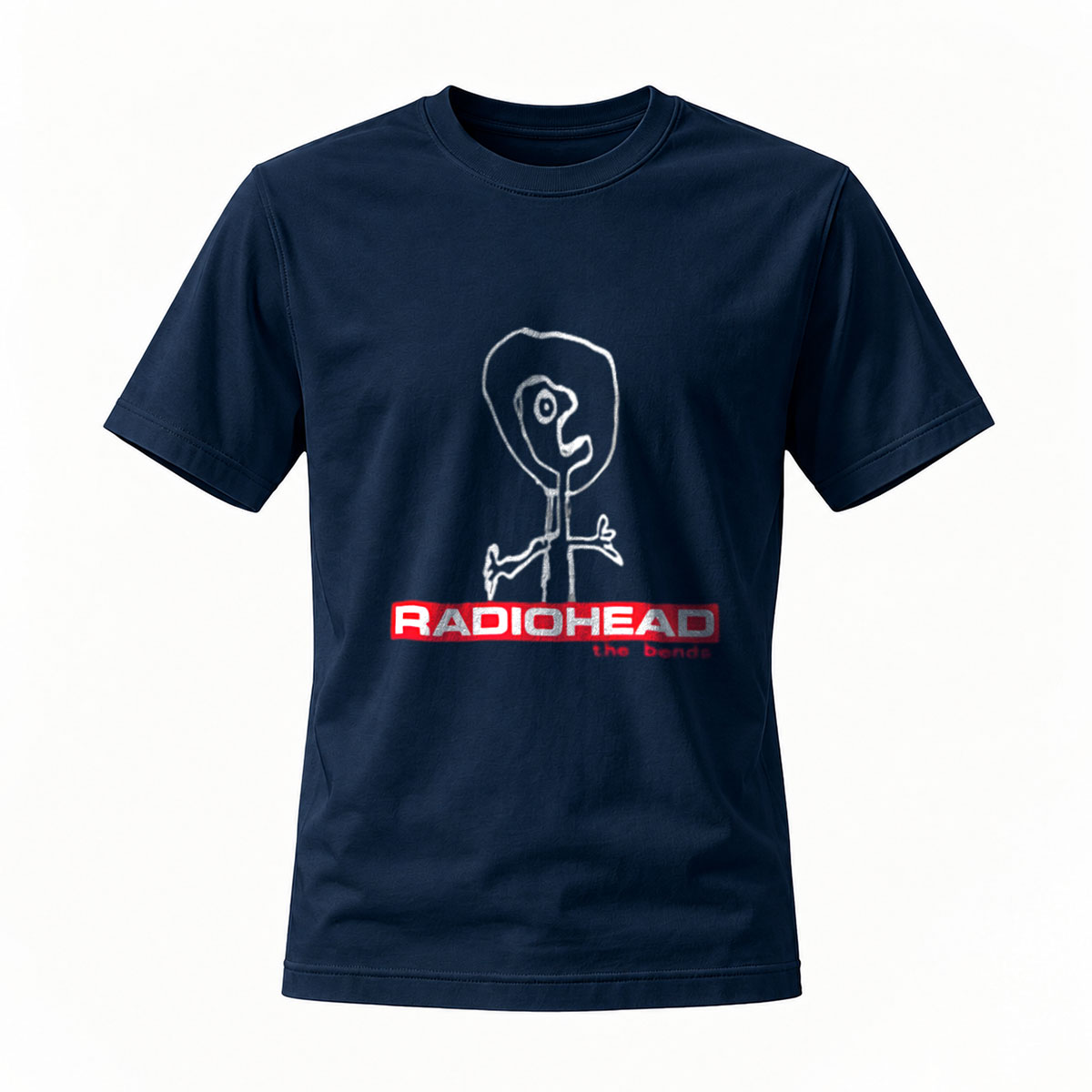 Radiohead The Bends Stick Figure Men's T-Shirt Black Music Band Apparel - Image 7