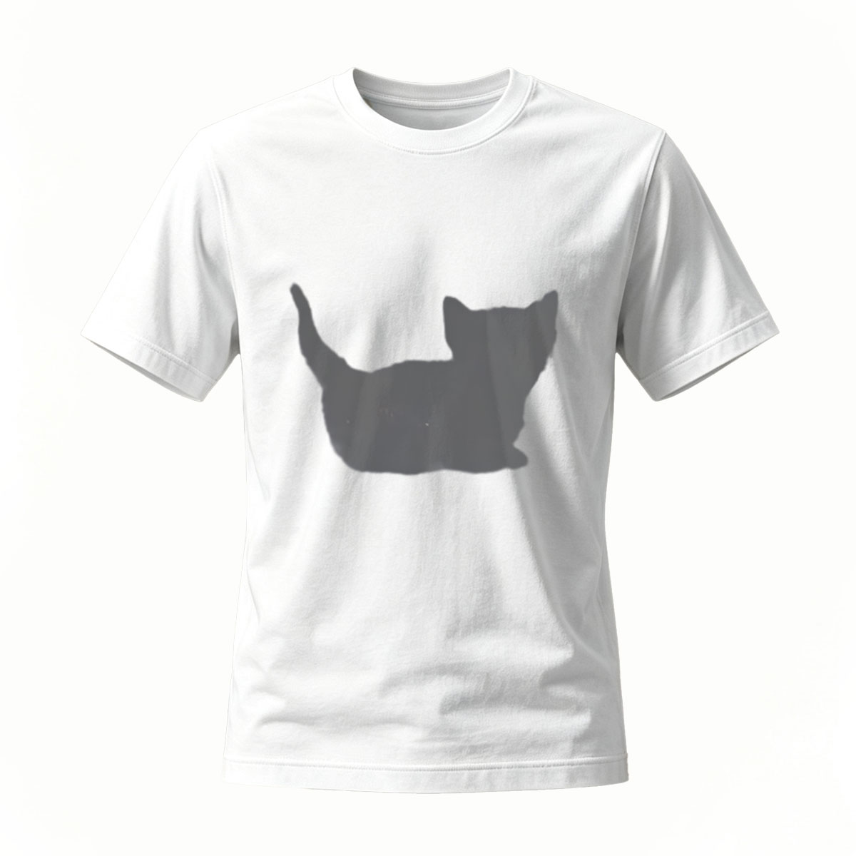 Black T-Shirt with Abstract Print Men's Casual Wear Gift Idea - Image 2