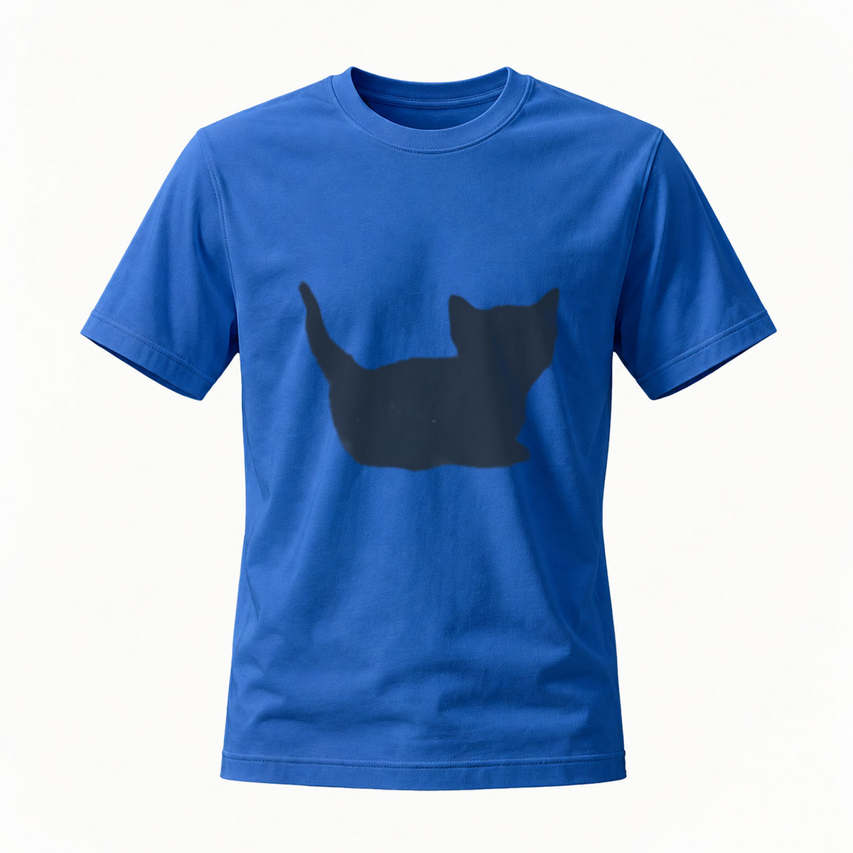 Black T-Shirt with Abstract Print Men's Casual Wear Gift Idea - Image 4