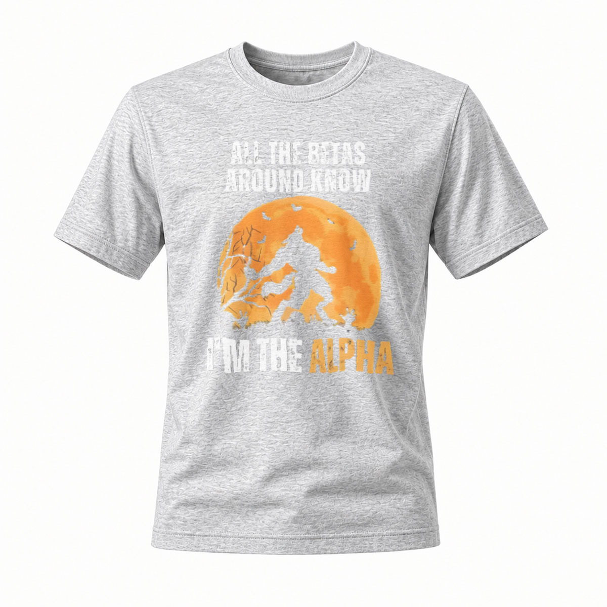 Alpha Wolf T-Shirt Men's Black Graphic Tee Bold Statement Design - Image 3