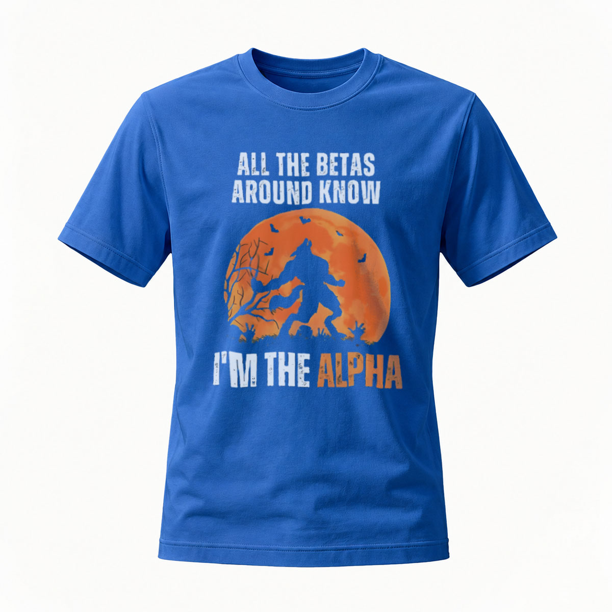Alpha Wolf T-Shirt Men's Black Graphic Tee Bold Statement Design - Image 4
