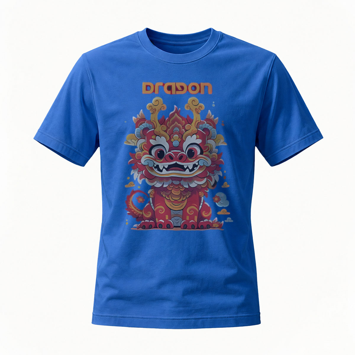 Dragon Lion Dance T-Shirt Men's Casual Graphic Tee Gift - Image 4