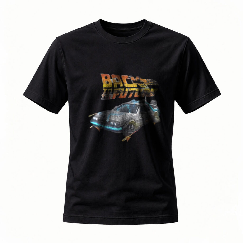 Back to the Future DeLorean Men's T-Shirt Movie Fan Gift