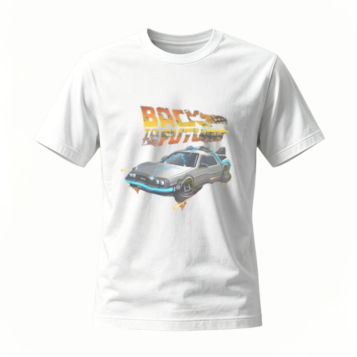 Back to the Future DeLorean Men's T-Shirt Movie Fan Gift - Image 2