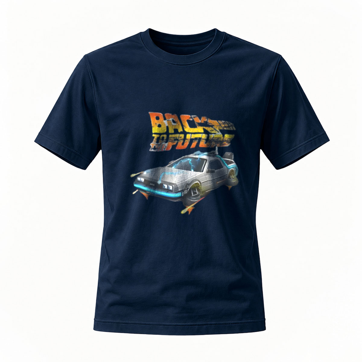 Back to the Future DeLorean Men's T-Shirt Movie Fan Gift - Image 7