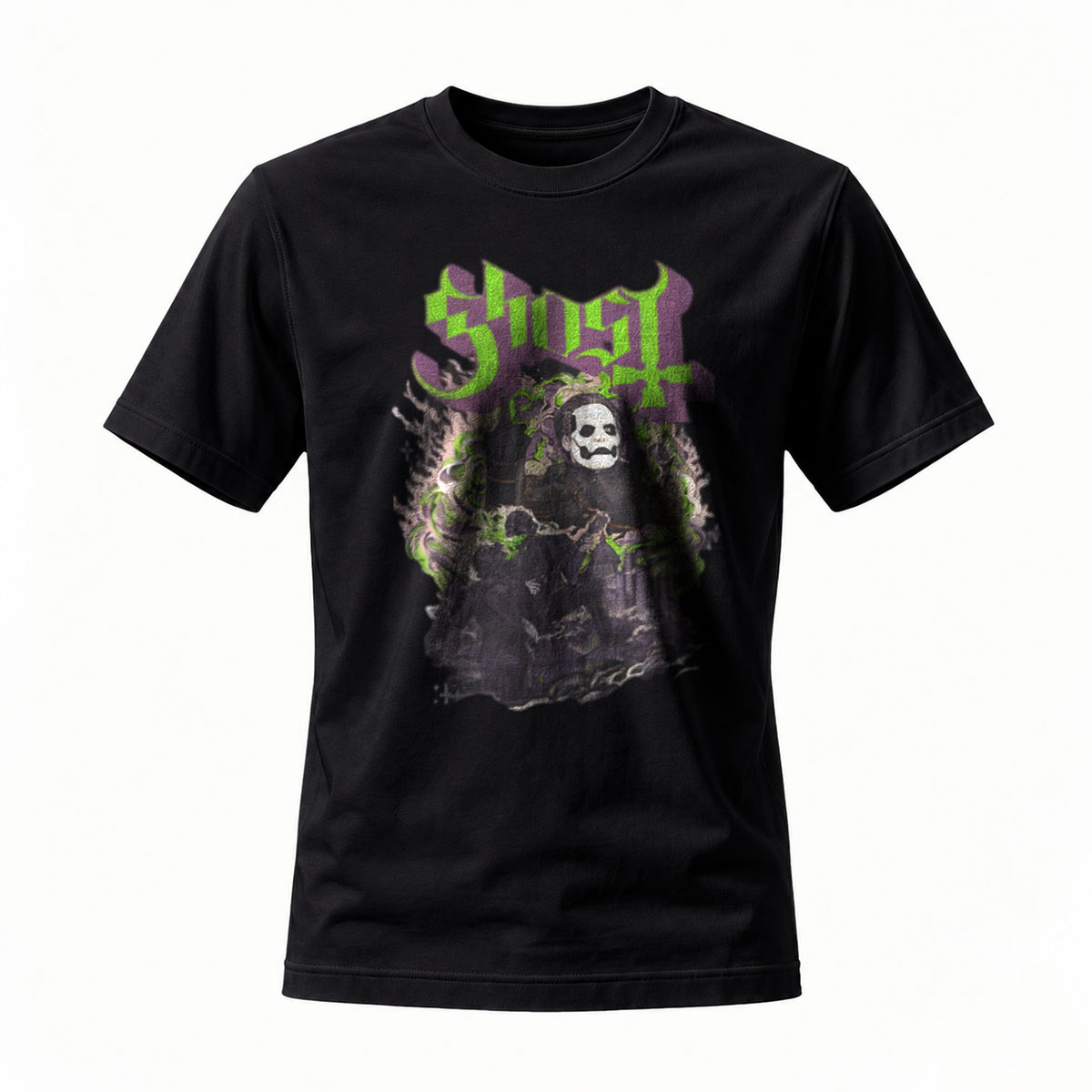 Ghost Band Logo Black T-Shirt Men's Music Gift Wear