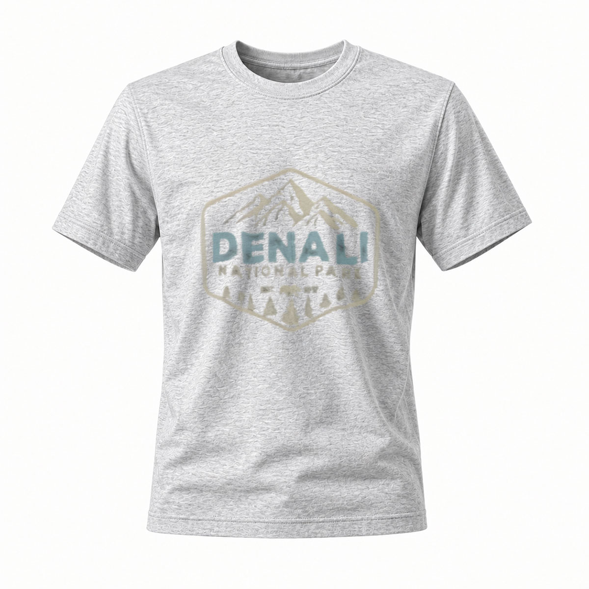 Denali National Park Mountain Logo T-Shirt Men's Black - Image 3