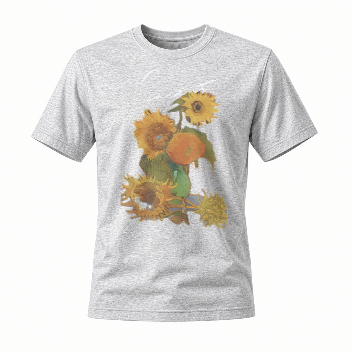 Vincent Van Gogh Sunflowers Art Men's T-Shirt - Image 3