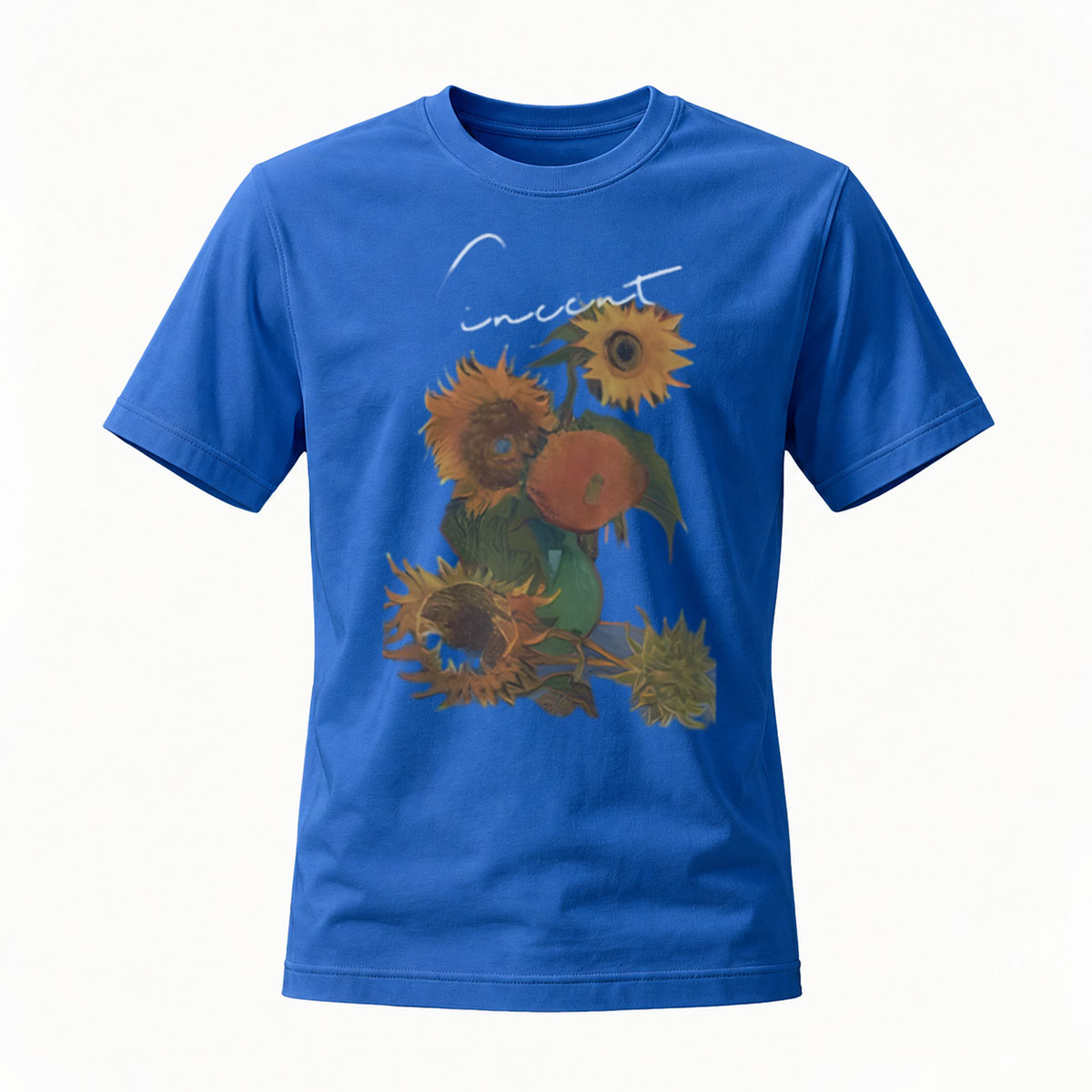 Vincent Van Gogh Sunflowers Art Men's T-Shirt - Image 4