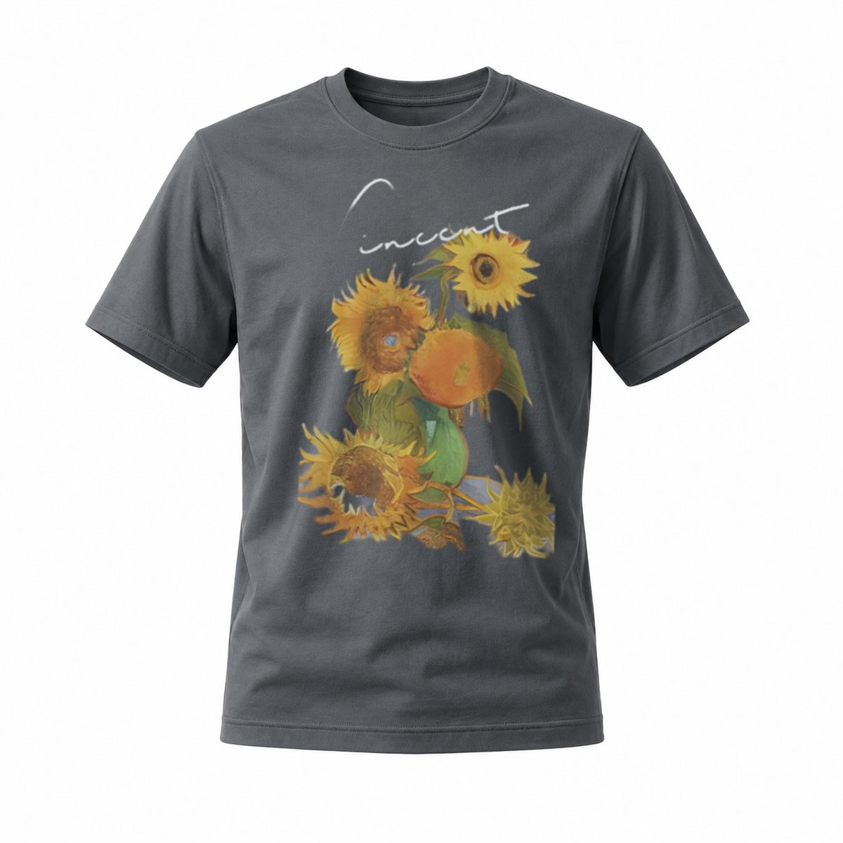 Vincent Van Gogh Sunflowers Art Men's T-Shirt - Image 6